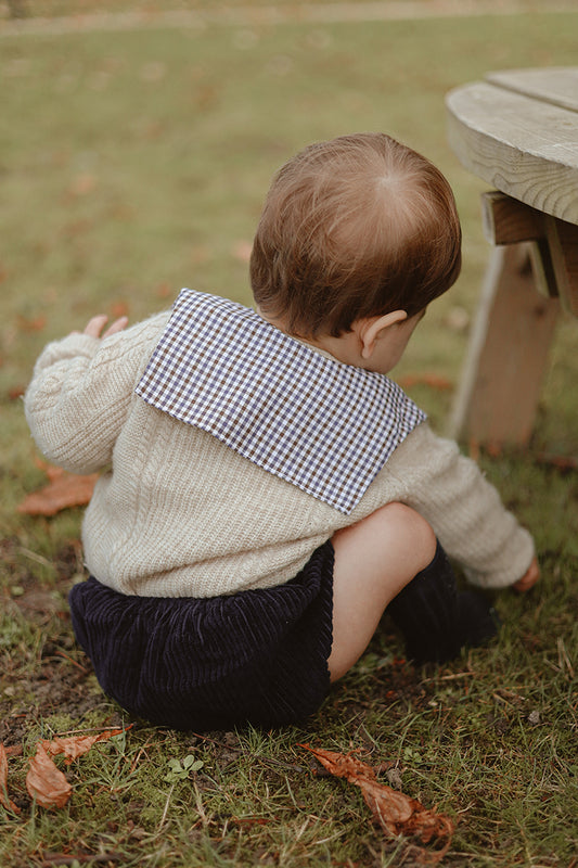 Col Hortense Vichy Bleu