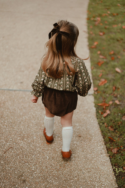 Bloomer Armand Velours Marron